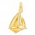Sailboat Charm 14K Yellow Gold