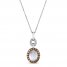 Le Vian Opal Necklace 5/8 ct tw Diamonds 14K Vanilla Gold 18"