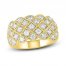 Diamond Checker Ring 1 ct tw Round-cut 10K Yellow Gold