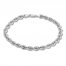 Rope Chain Bracelet 14K White Gold 8.5" Length