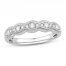 Diamond Anniversary Ring 1/4 ct tw Round-cut 10K White Gold