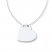 Heart Necklace 14K White Gold