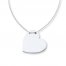 Heart Necklace 14K White Gold