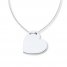 Heart Necklace 14K White Gold