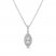 Forever Connected Diamond Necklace 1/2 ct tw Round/Pear 10K White Gold 18"