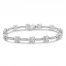 Center of Me Diamond Bracelet 2 ct tw 10K White Gold 7.5"