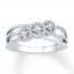 Diamond Ring 1/4 ct tw Round-cut Sterling Silver