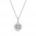 Sparks of Love Diamond Necklace 1/4 ct tw Round/Baguette 10K White Gold 18"