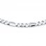 Figaro Link Chain Sterling Silver 20" Length