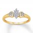 Promise Ring 1/6 ct tw Diamonds 10K Yellow Gold