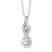 Lab-Created White Sapphire Necklace Sterling Silver