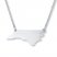 North Carolina State Necklace Sterling Silver