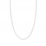 18" Forzatina Chain Necklace 14K White Gold Appx. 1.45mm