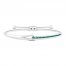 Love + Be Loved Lab-Created Emerald Bolo Bracelet Sterling Silver