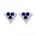 Lab-Created Sapphire Earrings Sterling Silver