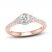 Diamond Engagement Ring 3/4 ct tw Round-cut 14K Rose Gold