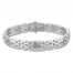 Men's Diamond Bracelet 1/10 ct tw Sterling Silver/10K Gold