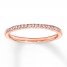 Diamond Wedding Band 1/10 ct tw Round-cut 14K Rose Gold