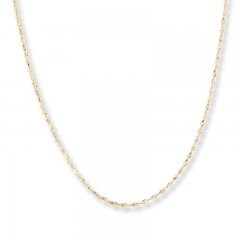 Singapore Chain 14K Two-Tone Gold 20" Length