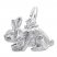 Rabbit Charm Sterling Silver