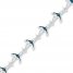 Diamond Anchor Bracelet 1/8 ct tw Blue/White Sterling Silver