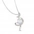 Le Vian Opal Necklace 1/5 ct tw Diamonds 14K Vanilla Gold 18"