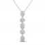 Everything You Are Diamond Necklace 1/2 ct tw 10K White Gold 18"
