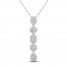 Everything You Are Diamond Necklace 1/2 ct tw 10K White Gold 18"