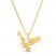 Men's Eagle Necklace 10K Yellow Gold 22"