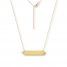 Bar Necklace 14K Yellow Gold 16-18" Adjustable Length