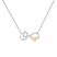 Mom Heart Necklace 1/20 ct tw Diamonds Sterling Silver/10K Gold