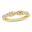 Diamond Anniversary Ring 1/4 ct tw Round-cut 10K Yellow Gold