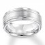 9mm Wedding Band White Tungsten Carbide