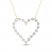 Lab-Created Diamonds by KAY Heart Necklace 1/2 ct tw Round-Cut 14K Yellow Gold 18"