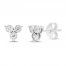Diamond Earrings 1/4 ct tw 10K White Gold