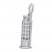 Leaning Tower of Pisa Sterling Silver Charm
