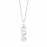 Hallmark Diamonds Love Necklace 1/8 ct tw Sterling Silver/10K Rose Gold 18"