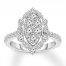 Diamond Engagement Ring 3/4 ct tw Round-cut 14K White Gold