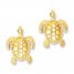 Turtle Earrings 14K Yellow Gold