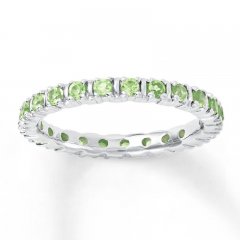 Stackable Ring Peridot Sterling Silver