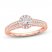 Diamond Engagement Ring 3/8 ct tw Round-cut 14K Rose Gold