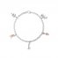 Disney Treasures Winnie the Pooh Diamond Bracelet 1/6 ct tw Sterling Silver/10K Rose Gold 7.5"