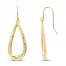 Teardrop Earrings 14K Yellow Gold