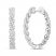 Circle of Gratitude Diamond Hoop Earrings 1/4 ct tw Round-cut 10K White Gold