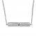 Diamond Message Necklace 1/4 ct tw Sterling Silver