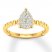Diamond Engagement Ring 1/5 ct tw Round-cut 10K Yellow Gold