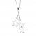 Star Dangle Necklace Sterling Silver 18" Length