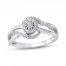Diamond Ring 1/5 ct tw 10K White Gold