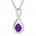 Amethyst Necklace Sterling Silver