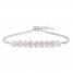 Diamond Heart Bolo Bracelet 1/20 ct tw 10K Rose Gold/Sterling Silver